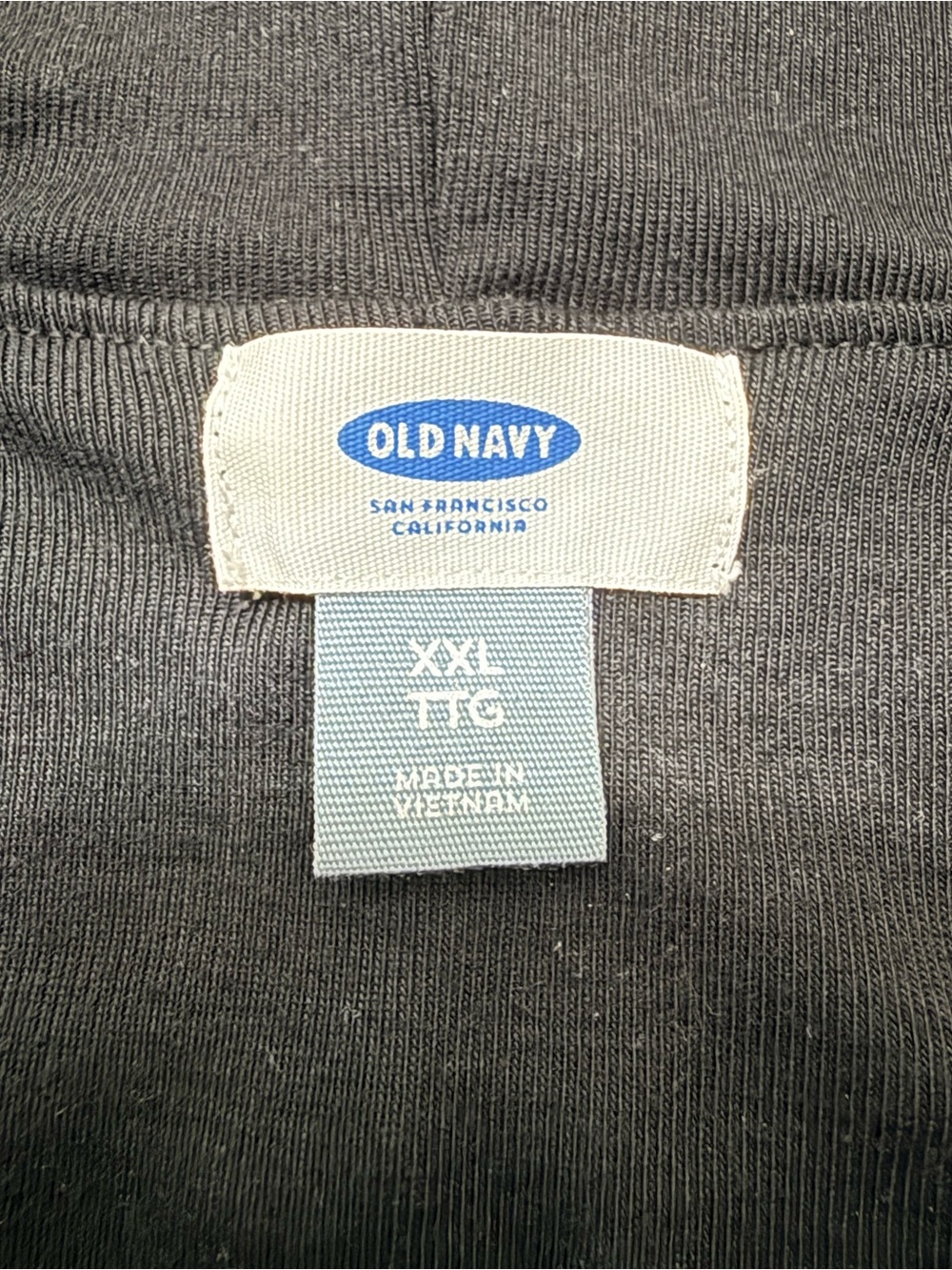 Old Navy Black Off-Shoulder Draped Neck Tunic - Picture 3 of 6
